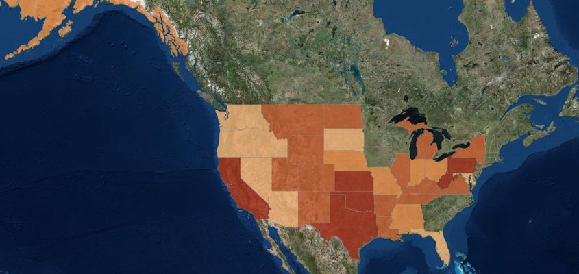 2015Update-Feature FracTracker map of the density of wells by U.S. state as of 2015