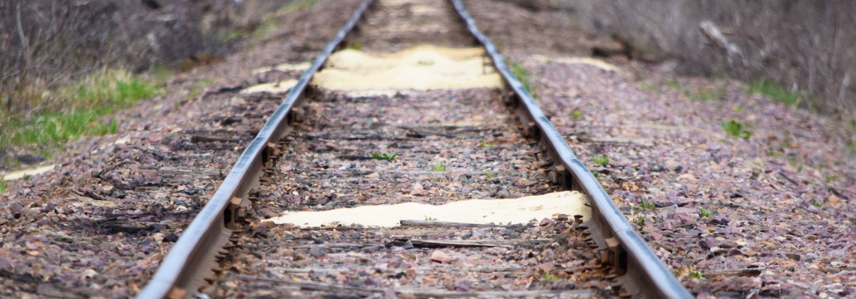 Railroad tracks near Chieftain Sands, Cheek, WI frac sand processing site